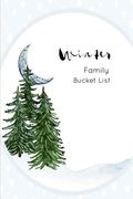 Winter Family Bucket List: Write a Bucket List of Goals and Dreams (en Inglés)