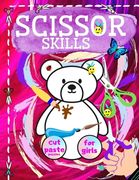 Scissor Skills Cut And Paste Puzzles For Girls: Practice Activity And Coloring Workbook. Fun Exercises For Beginners. (en Inglés)