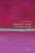 Family Law: A Very Short Introduction (Very Short Introductions) (en Inglés)