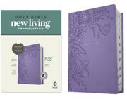 NLT Giant Print Bible, Filament Enabled (Leatherlike, Lavender Floral, Indexed, Red Letter) (en Inglés)
