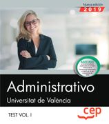 Administrativo. Universitat de València. Test Vol. I: 1