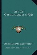 list of observatories (1902) (en Inglés)