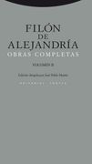 Filon de Alejandria. Obras completas. Volumen II