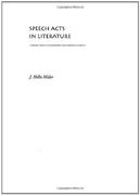 Speech Acts in Literature (en Inglés)