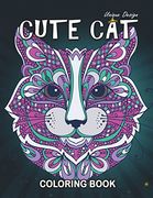 Cute cat Coloring Book: Stress Relieving Design for Girls, Teen and Adults Coloring Book Easy to Color (en Inglés)