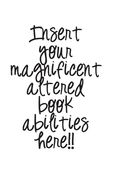Insert your magnificent altered book abilities here!! (en Inglés)