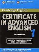 Cambridge Certificate in Advanced English 1 for Updated Exam Student's Book With Answers: Official Examination Papers From University of Cambridge Esol Examinations (Cae Practice Tests) (en Inglés)