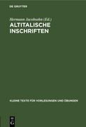 Altitalische Inschriften (en Alemán)