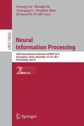 Neural Information Processing: 24th International Conference, Iconip 2017, Guangzhou, China, November 14-18, 2017, Proceedings, Part II (en Inglés)