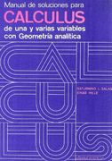 Manual de soluciones para Calculus de una y varias variables con Geometría analítica