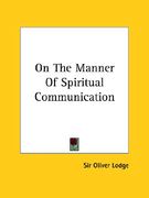 on the manner of spiritual communication (en Inglés)