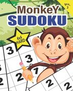 Monkey Sudoku Vol. 3 Hard: Educational brain games for kids with hard 4x4 grid puzzles (en Inglés)