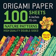 Origami Paper 100 Sheets Nature Patterns 6" (15 Cm): Tuttle Origami Paper: High-Quality Origami Sheets Printed With 12 Different Designs (Instructions for 8 Projects Included) (en Inglés)