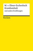 Krambambuli und Andere Erzählungen (en Alemán)