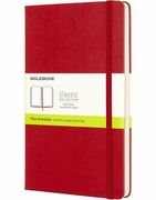 Moleskine Large Plain Hardcover Notebook Red (en Inglés)