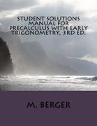Student Solutions Manual for Precalculus with Early Trigonometry, 3rd ed. (en Inglés)