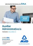 AUXILIAR ADMINISTRATIVO DE LA DIPUTACION PROVINCIAL DE AVILA (en Castellano)