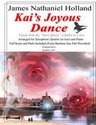 Kai's Joyous Dance: From the The Snow Queen Ballet, Arranged for 4 Saxophones (or Less) and Piano (en Inglés)