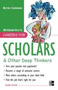 Careers for Scholars & Other Deep Thinkers (en Inglés)