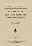 Selbstbewusstsein und Persönlichkeitsbewusstsein: Eine Psychopathologische Studie (en Alemán)