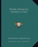 water drinking during a fast (en Inglés)