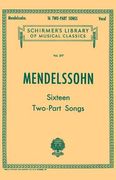 16 Two-Part Songs: Schirmer Library of Classics Volume 377 Vocal Duets (en Inglés)