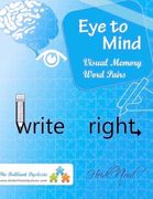 Visual Memory Word Pairs: Write Right! (en Inglés)