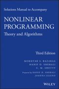 Solutions Manual to Accompany Nonlinear Programming (en Inglés)