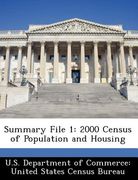 summary file 1: 2000 census of population and housing (en Inglés)
