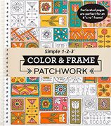 Color & Frame - Patchwork (Adult Coloring Book) (en Inglés)
