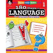 180 Days of Language for First Grade – Build Grammar Skills and Boost Reading Comprehension Skills With This 1st Grade Workbook (180 Days of Practice) 