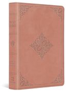 Esv Value Large Print Compact Bible (Trutone, Blush Rose, Fleur-De-Lis Design)