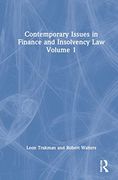 Contemporary Issues in Finance and Insolvency law Volume 1 (en Inglés)
