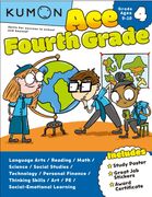 Kumon ace Fourth Grade-Includes Study Poster, Great job Stickers and Award Certificate