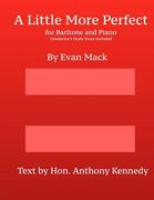 A Little More Perfect: Piano-Vocal and Conductor's Score (en Inglés)