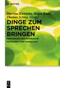 Dinge zum Sprechen bringen (in German)