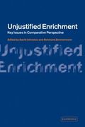 Unjustified Enrichment: Key Issues in Comparative Perspective (en Inglés)