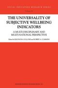 The Universality of Subjective Wellbeing Indicators: A Multi-Disciplinary and Multi-National Perspective (en Inglés)