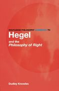 routledge philosophy guid to hegel and the philosophy of right (en Inglés)
