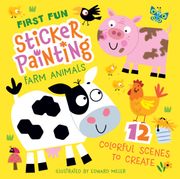 First fun Sticker Painting: On the Farm: 12 Colorful Scenes to Create (Happy fox Books) (en Inglés)