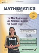 gace mathematics 022, 023 teacher certification study guide test prep (en Inglés)