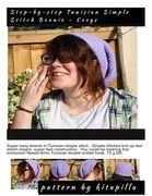 Step-by-Step Tunisian Simple Stitch Beanie - Cerys: A simple step-by-step Tunisian Crochet pattern in double knitting yarn (light worsted) for a beani (en Inglés)