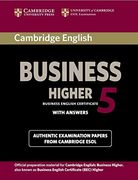 Cambridge English Business 5 Higher Student's Book With Answers (Bec Practice Tests) (en Inglés)
