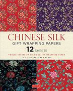 Chinese Silk Gift Wrapping Papers: 12 Sheets of High-Quality 18 x 24 Inch Wrapping Paper (en Inglés)