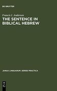 The Sentence in Biblical Hebrew 