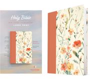 NLT Large Print Slimline Reference Bible (Hardcover, Peach Meadows, Red Letter) (en Inglés)