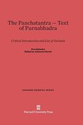 The Panchatantra-Text of Purnabhadra (Harvard Oriental) 