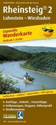 Wanderkarte Rheinsteig 2: Lahnstein - Wiesbaden: Mit Ausflugszielen, Einkehr- & Freizeittipps, Wette (en Alemán)