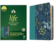 Nlt Life Application Study Bible, Third Edition, Large Print (Leatherlike, Meadow Teal, Indexed, red Letter)