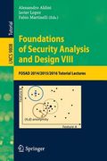 Foundations of Security Analysis and Design VIII: Fosad 2014/2015/2016 Tutorial Lectures (en Inglés)
